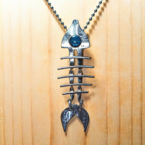 Big Eyed Fork Fish Large Pendant