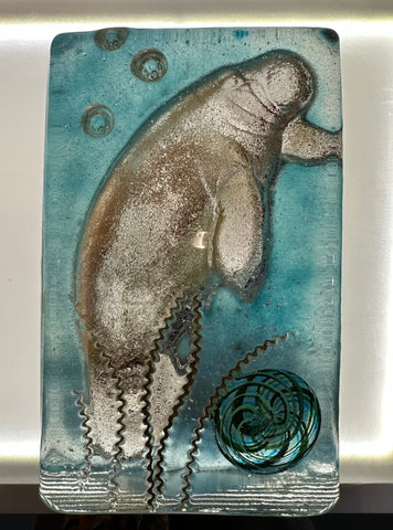 Manatee blue green spirit weight