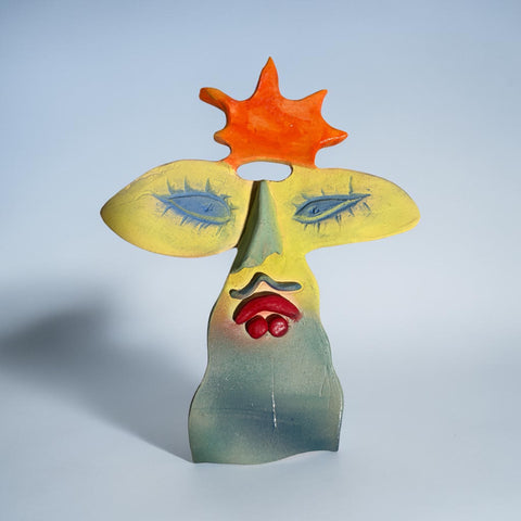 Faces of Vallauris:  16 Fire Orange Sun