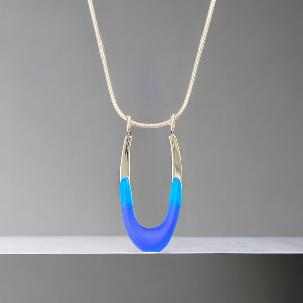 Loop Pendant: Cobalt/Medium Blue