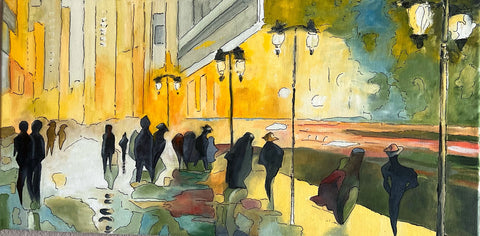 Crossing Borders in Evening Silouettes