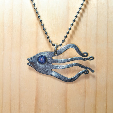 Big Eyed Fork Fish Pendant