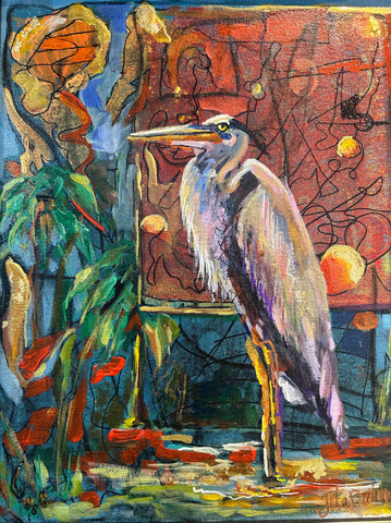 Heron by Window