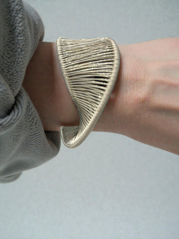 Sterling Silver Mobius Cuff Bracelet