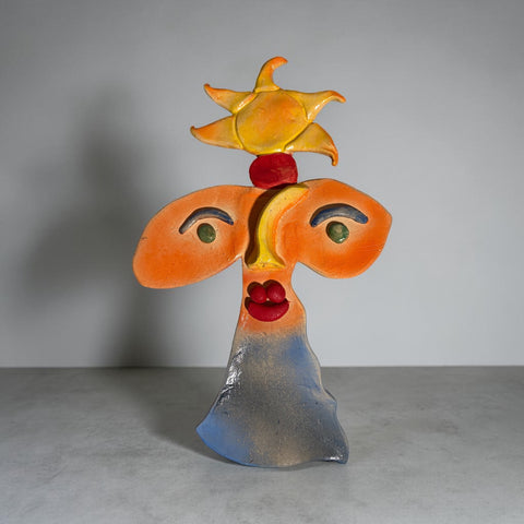 Faces of Vallauris:  13 Orange Sun