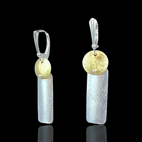 Rectangular Contemporary Dangles (Silver)