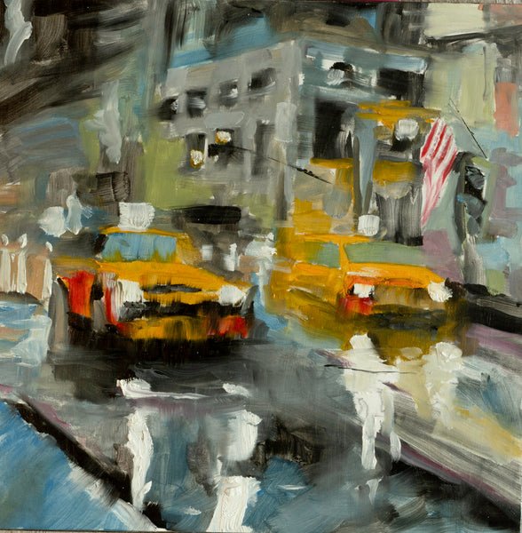 Wet Streets and Quiet Flags