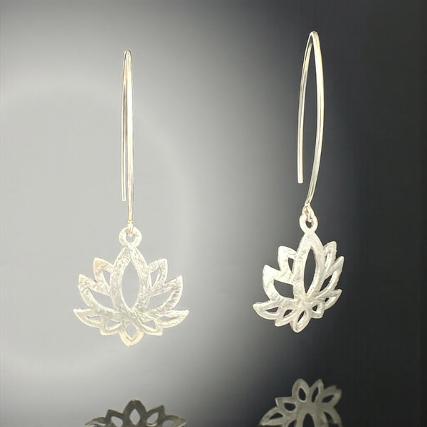 Lotus Blossom Drop Earrings