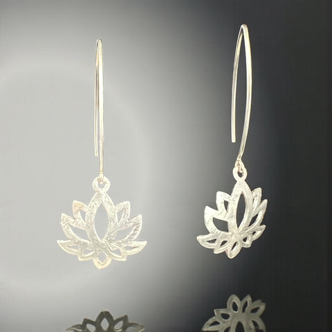 Lotus Blossom Drop Earrings