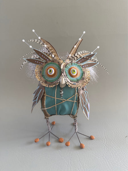 Turquoise Owl by Joyce Curvin