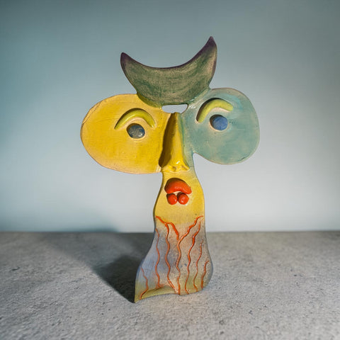 Faces of Vallauris:  14 Green Moon