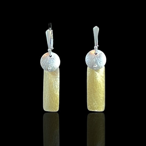 Rectangular Contemporary Dangles (Gold)