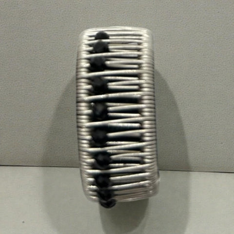 Sterling Silver Ring with Black Spinel