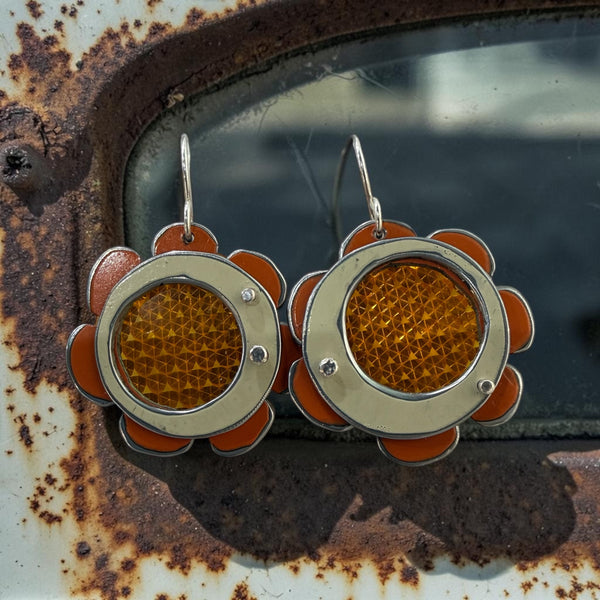 Backroads Earrings with Reflector