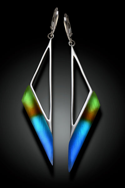 Peacock Scalene Earrings