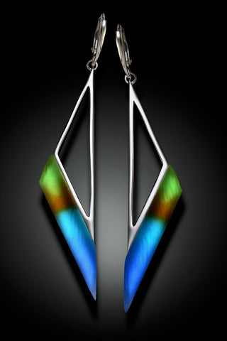 Peacock Scalene Earrings