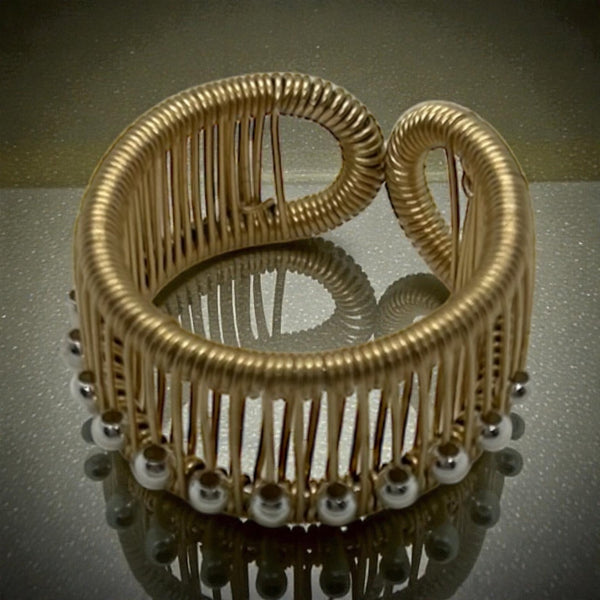 Gold Filled Ring with Sterling Silver Beads