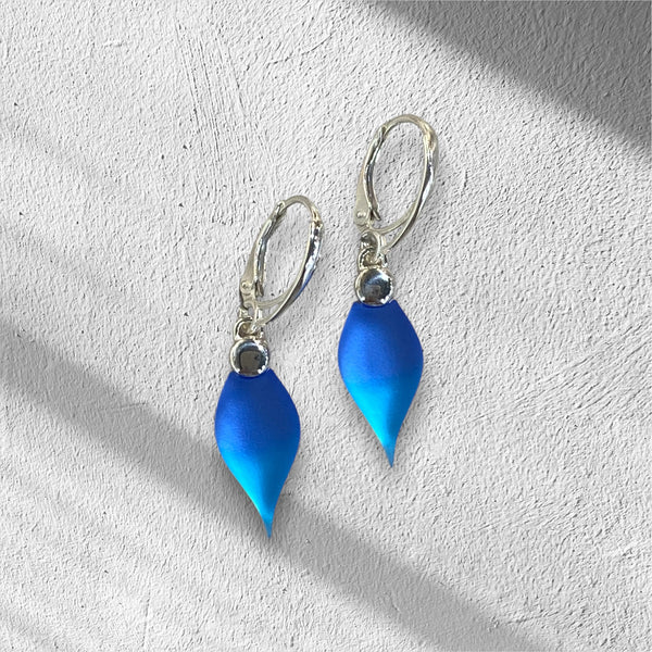 Cobalt/Medium Blue Drop Earrings