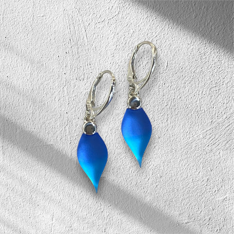Cobalt/Medium Blue Drop Earrings