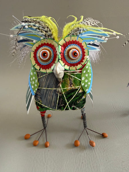 Green/Blue Owl by Joyce Curvin
