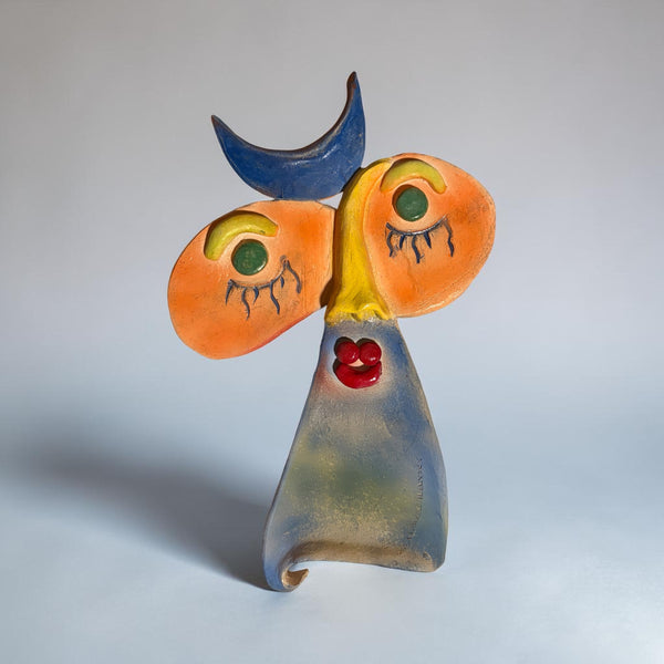 Faces of Vallauris:  15 Crescent Blue Moon