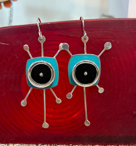 Fuzzy Dice Earrings