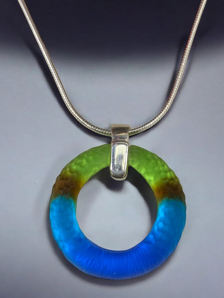 Peacock Circle Pendant