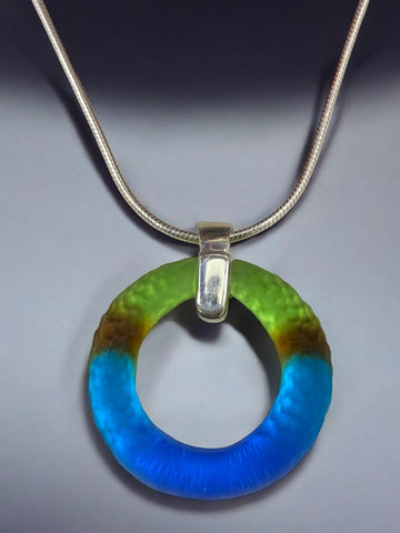 Peacock Circle Pendant