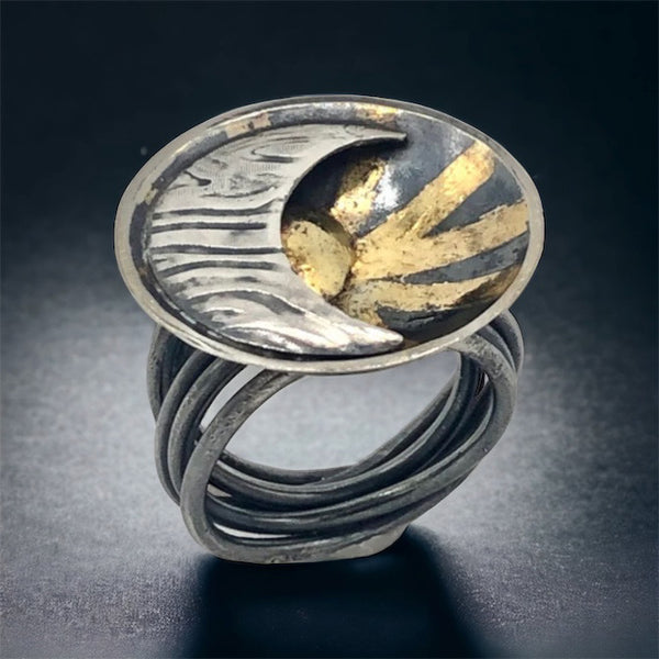 Sun and Moon ring