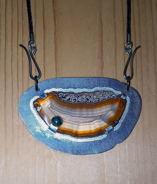 Agate Slice Necklace #2