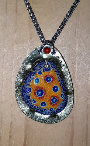 Enamel and Carnelian Necklace