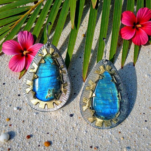 Luminous Collection Labradorite Earrings