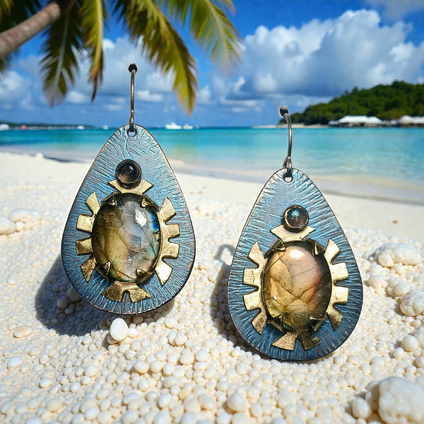 Luminous Collection Labradorite Earrings