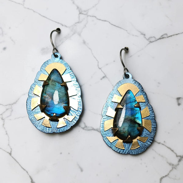 Luminous Collection Labradorite Earrings