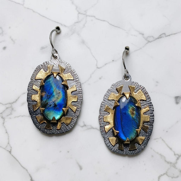 Luminous Collection Labradorite Earrings