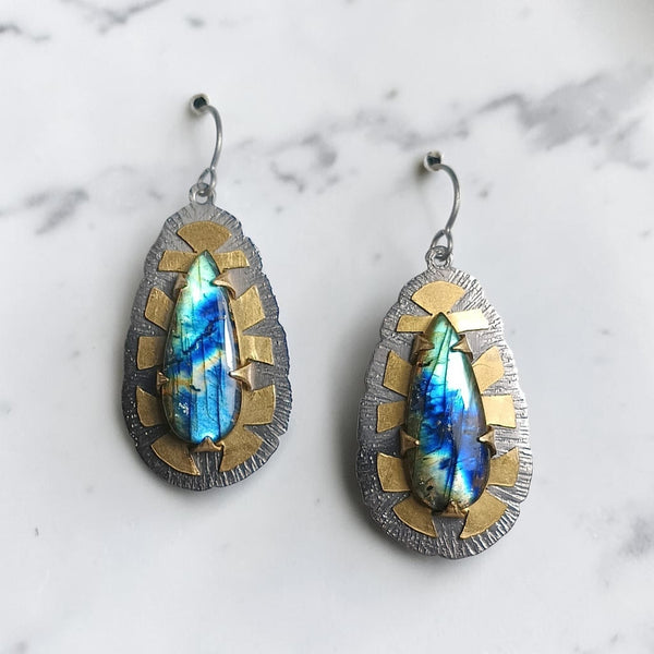 Luminous Collection Labradorite Earrings
