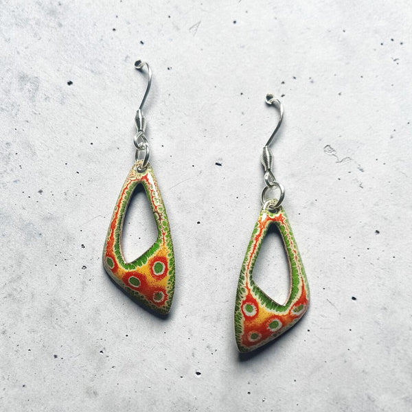 Enamel Earrings