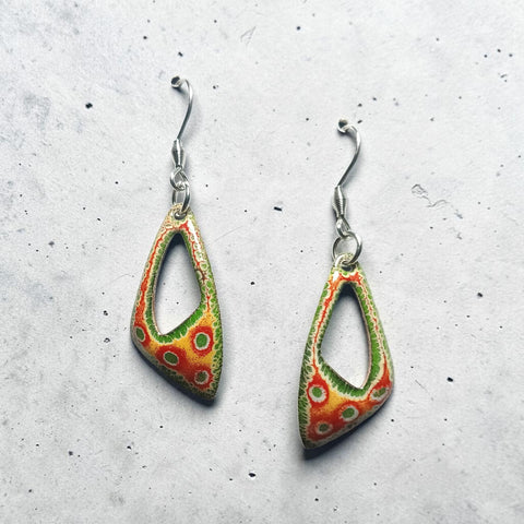 Enamel Earrings