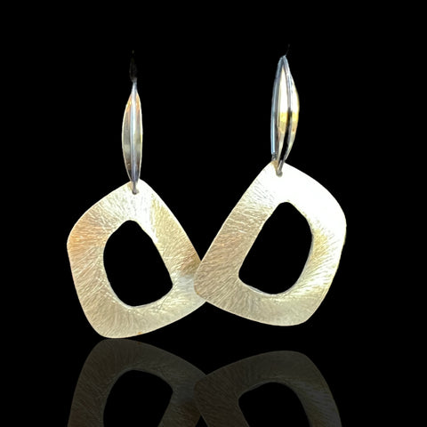Asymmetrical Statement Earrings (Gold)