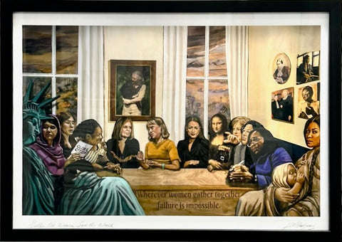 FRAMED: Gather The Women, Save The World Giclee 16 x 23 Giclee