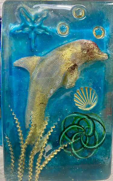 Dolphin Glass Spirit Weight