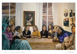 UNFRAMED : Gather The Women, Save The World Giclee 16 x 23