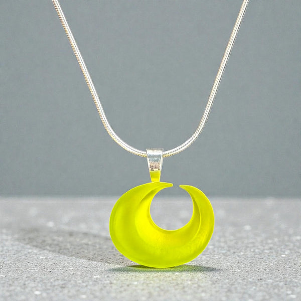 Chartreuse Wave Pendant