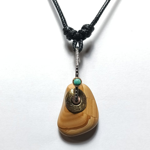Picture Jasper and Turquoise Necklace