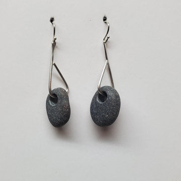 Sterling Basalt Earrings