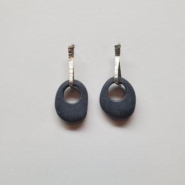 Sterling Basalt Earrings