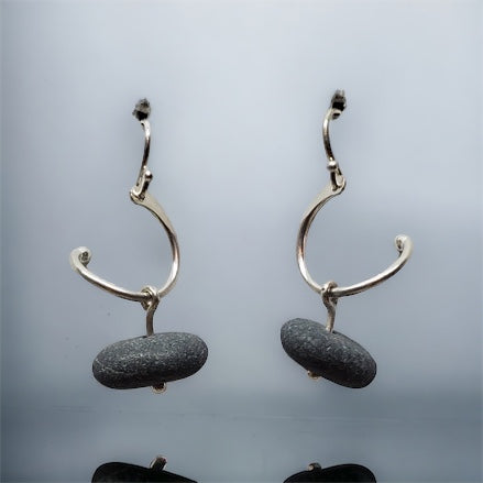 Basalt Hook Swing Earrings