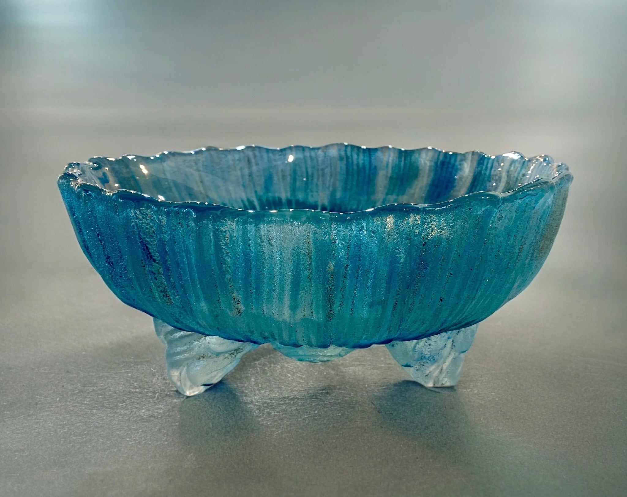 Blue Urchin Bowl - Brenda McMahon Gallery