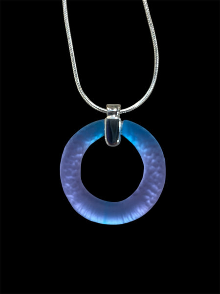 Purple Blend Circle Pendant