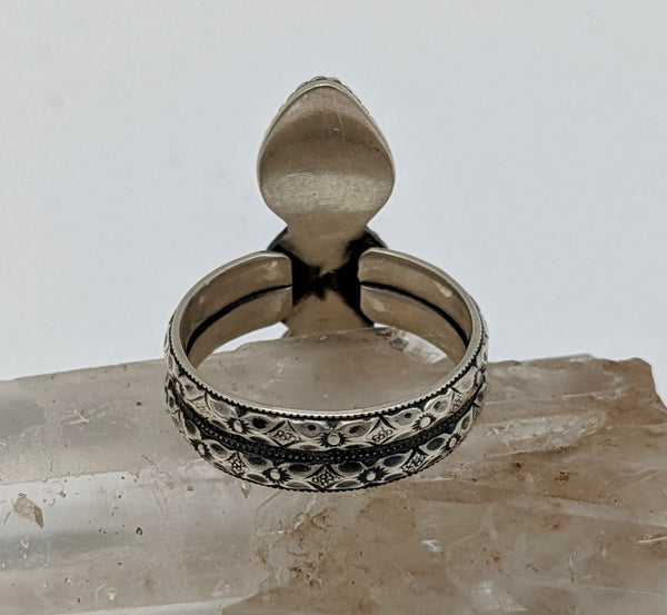 Moonstone~Labradorite Ring